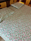 Designer Phool Hand block Premium Cotton King Bedsheet 9 x 9 feet