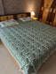 Premium Quality Hand Block Paisley King Cotton Bedsheets Online 108 inches x 108 inches
