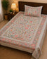 Sajja Tree Of Wishes Handblock Pure Cotton Single Bedsheet (60 x 90in)