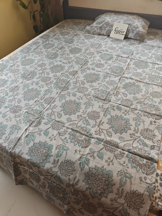 Luxor Premium Cotton Floral SINGLE BEDSHEET (60x 90in)