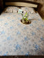 Rich Soothing Peach Brown Floral Double Bedsheet Queen 90 x 100 inches