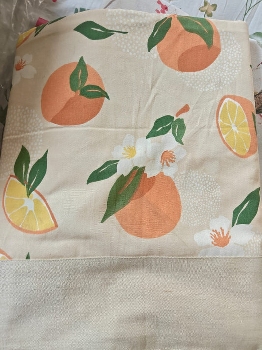 Buy Citrus Beige Table Cloth -4 Seater Table Cover 54 IN x 78 IN