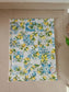 Buy Citrus Yellow Blue  Duck Cotton Floor Mat Rug | Use as Table Décor Mat | Reversible Striped Pattern