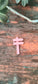Miniature Pink Wooden Direction Sign  Set of 1 -Sajja Garden Nursery