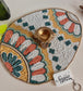 Designer Regal Handcrafted Oval Beaded Glass Placemat Table Mat