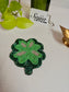 Handmade Green Floral  Handmade  Beaded Coaster Doily