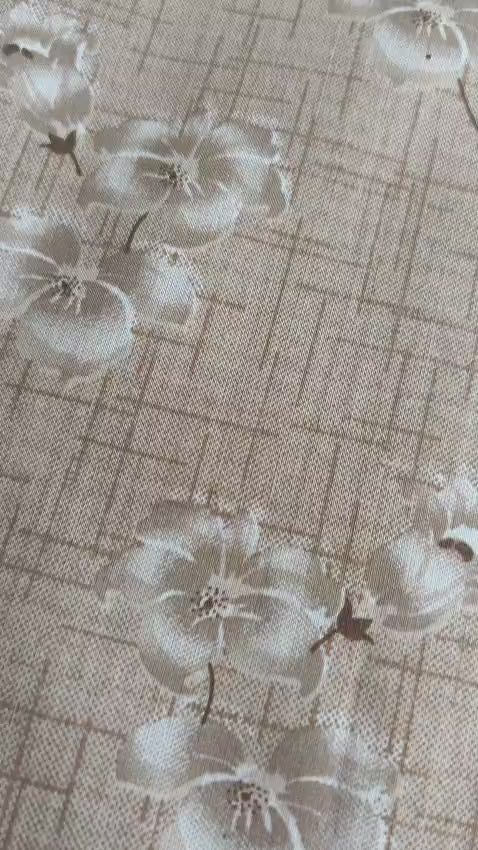 Rich Soothing Earthy Brown Floral Double Bedsheet Queen 90 x 100 inches