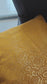 Yellow- Tradational Banarasi Handwoven Brocade Silk Cushion  Covers with Vintage lace 16 x16