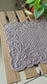Curated Grey Trapunto Quilted Cotton Rectangular Reversible Focal Table Placemat