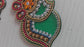 Auspicious Durga Rangoli Floral Betel Leves Rangoli Set