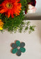 Beaded Teal Turquoise Coaster Trivet