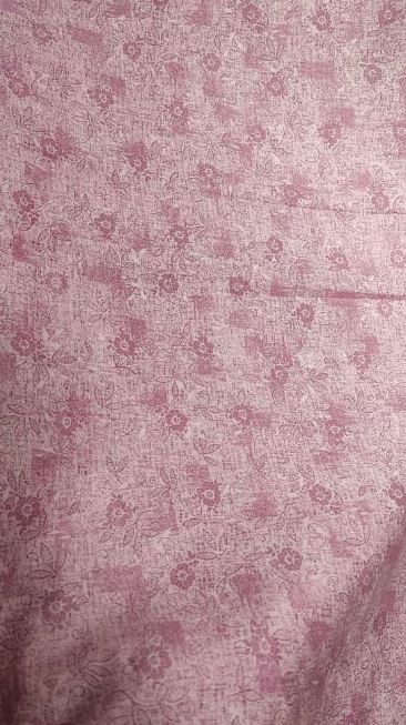 Premium Twill Cotton King Bedsheet Pink Floral 108 x 108 inches