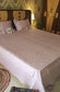 Premium Twill Cotton King Bedsheet Pink Floral 108 x 108 inches