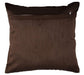 Silk Cushion Covers with leaves ( , 12 by 12,  Brown)